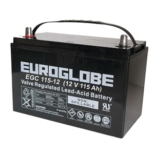 Batteri Euroglobe EGC115-12, AGM, 115Ah, 12V