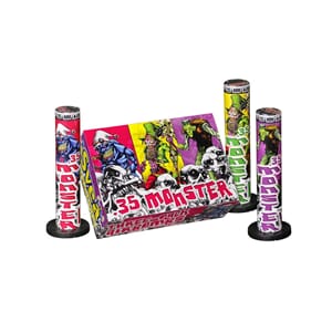 .35 MONSTER (3 pack) - 35 mm enkeltskudd med dobbeleffekt