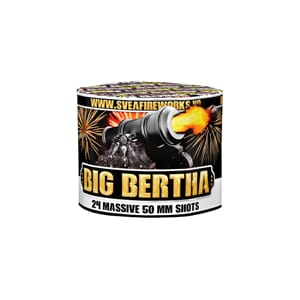 Big Bertha - 25 maks kraftige stjernebomber, 50 mm