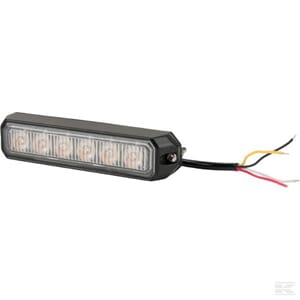 Markeringlykt flash gul 6 LED